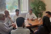 بازدید معاون فرهنگی، دانشجویی مجتمع بیمارستانی امام خمینی (ره) از پاویون دستیاران  این مرکز 